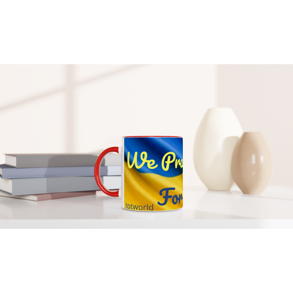 White 11oz Ceramic Mug with Color Inside