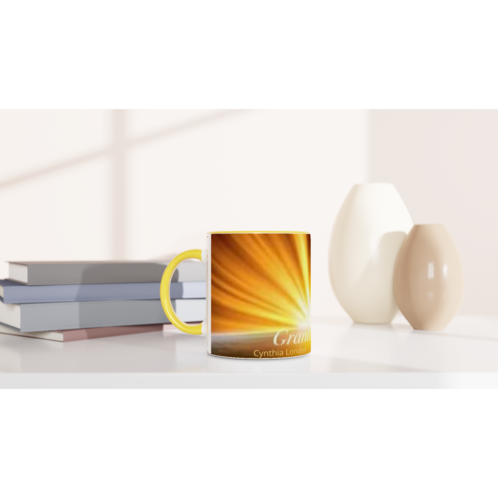 White 11oz Ceramic Mug with Color Inside