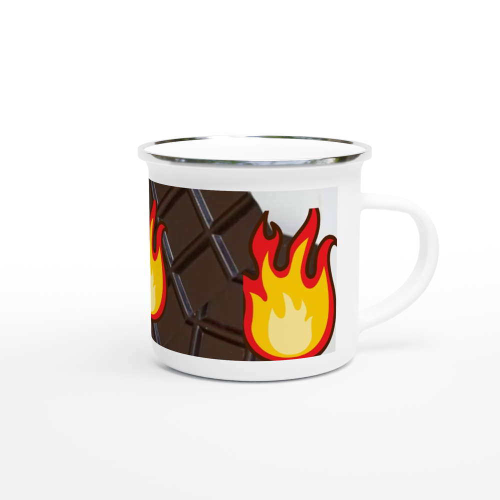 White 12oz Enamel Mug