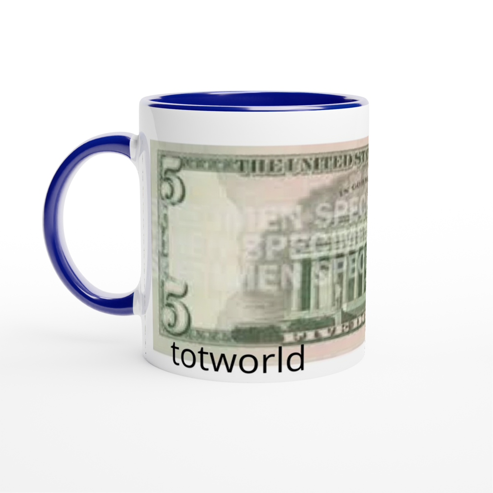 White 11oz Ceramic Mug with Color Inside