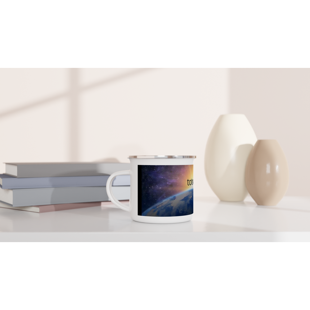 White 12oz Enamel Mug