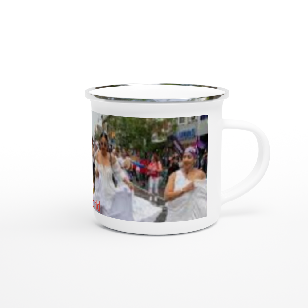 White 12oz Enamel Mug