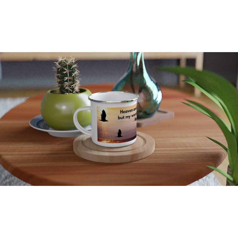 White 12oz Enamel Mug