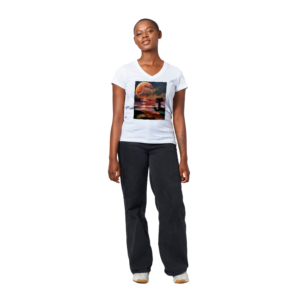 Premium Womens V-Neck T-shirt
