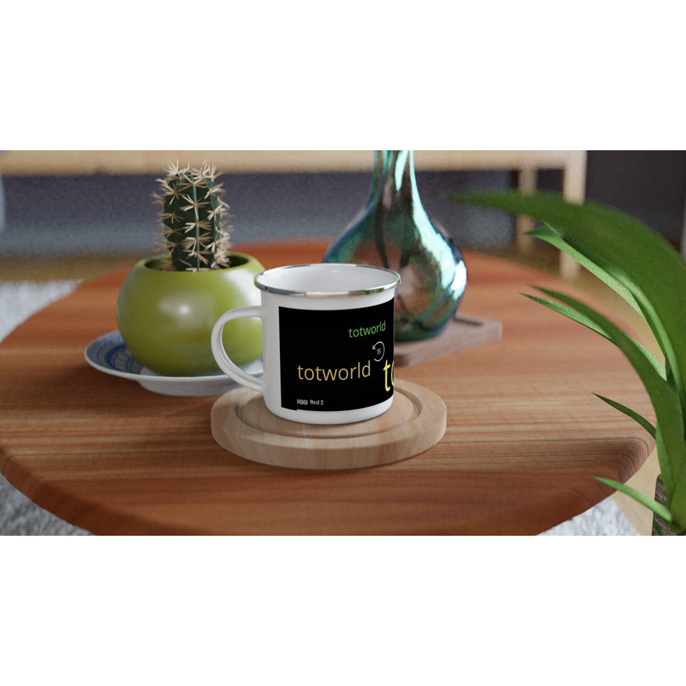 White 12oz Enamel Mug