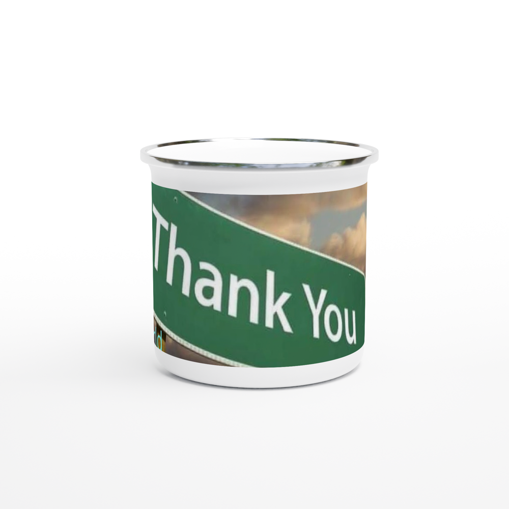 White 12oz Enamel Mug