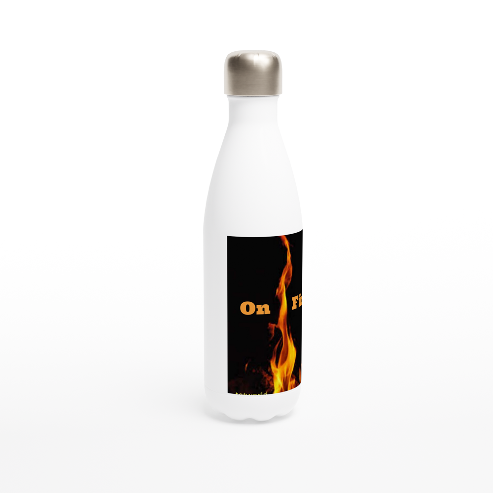 White 17oz Stainless Steel Water Bottle