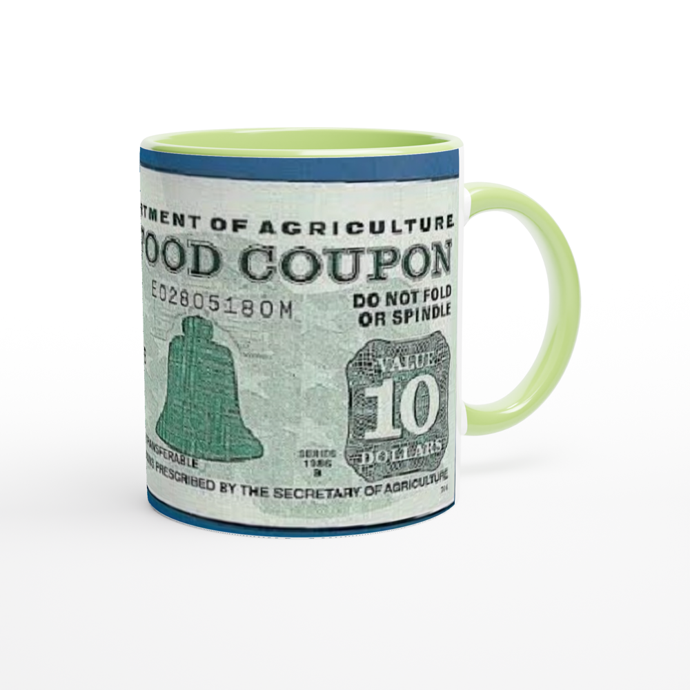 White 11oz Ceramic Mug with Color Inside