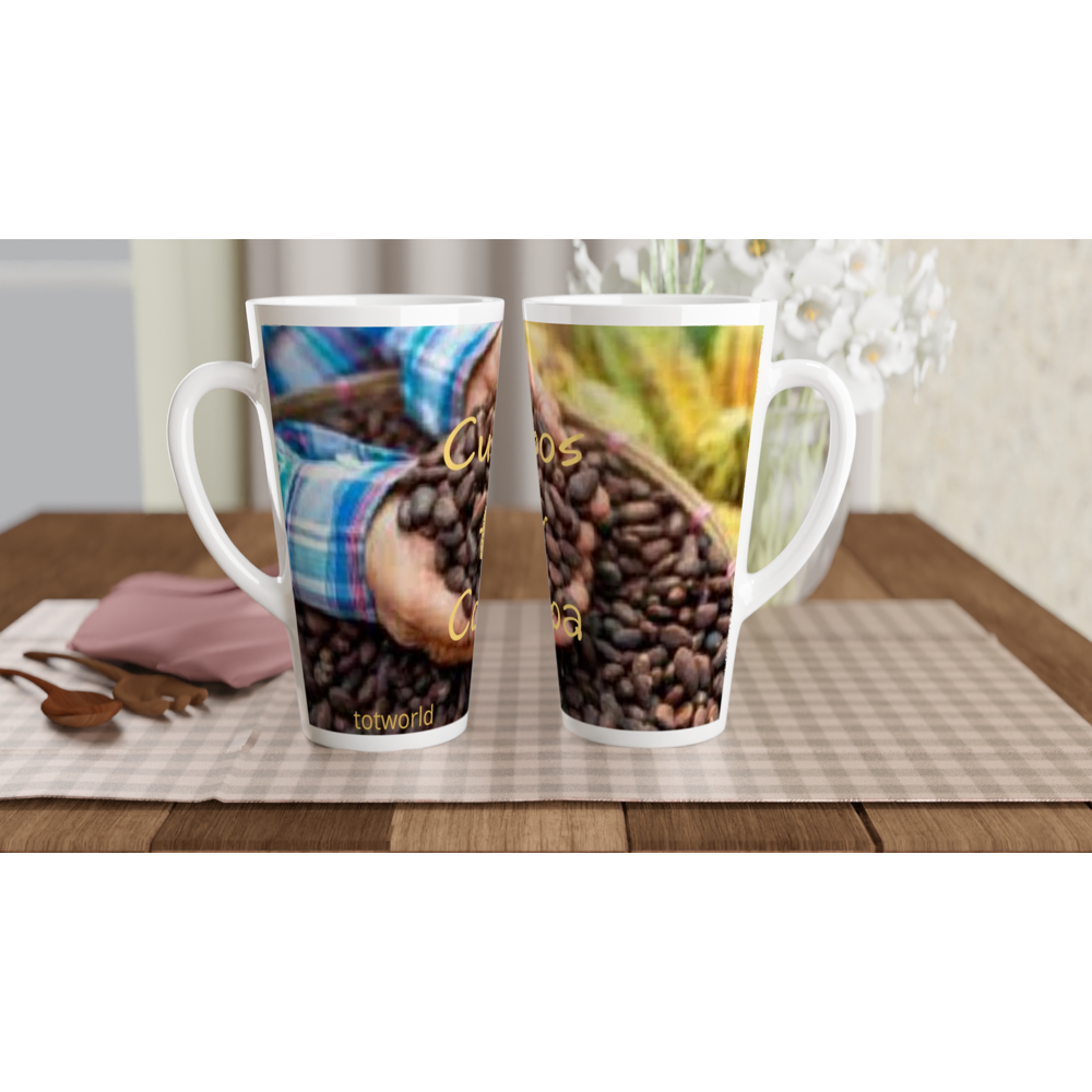 White Latte 17oz Ceramic Mug