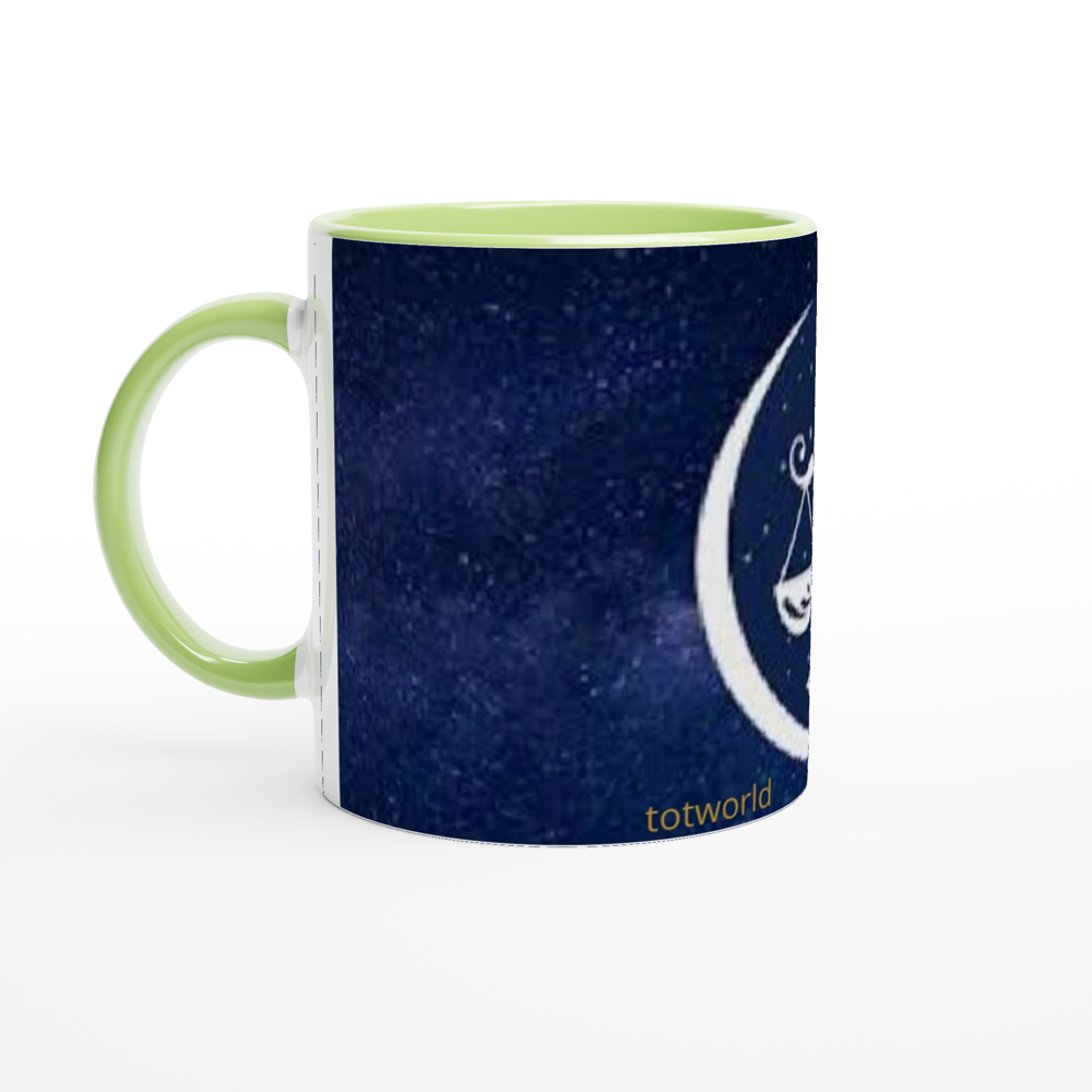 White 11oz Ceramic Mug with Color Inside
