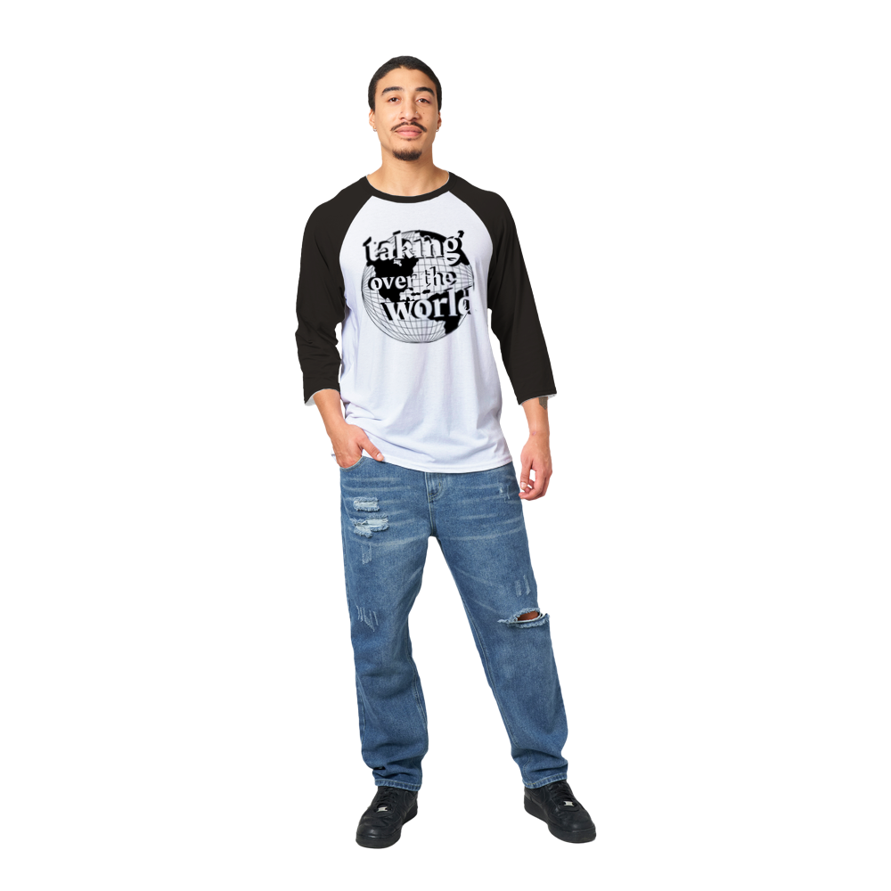 Unisex 3/4 sleeve Raglan T-shirt