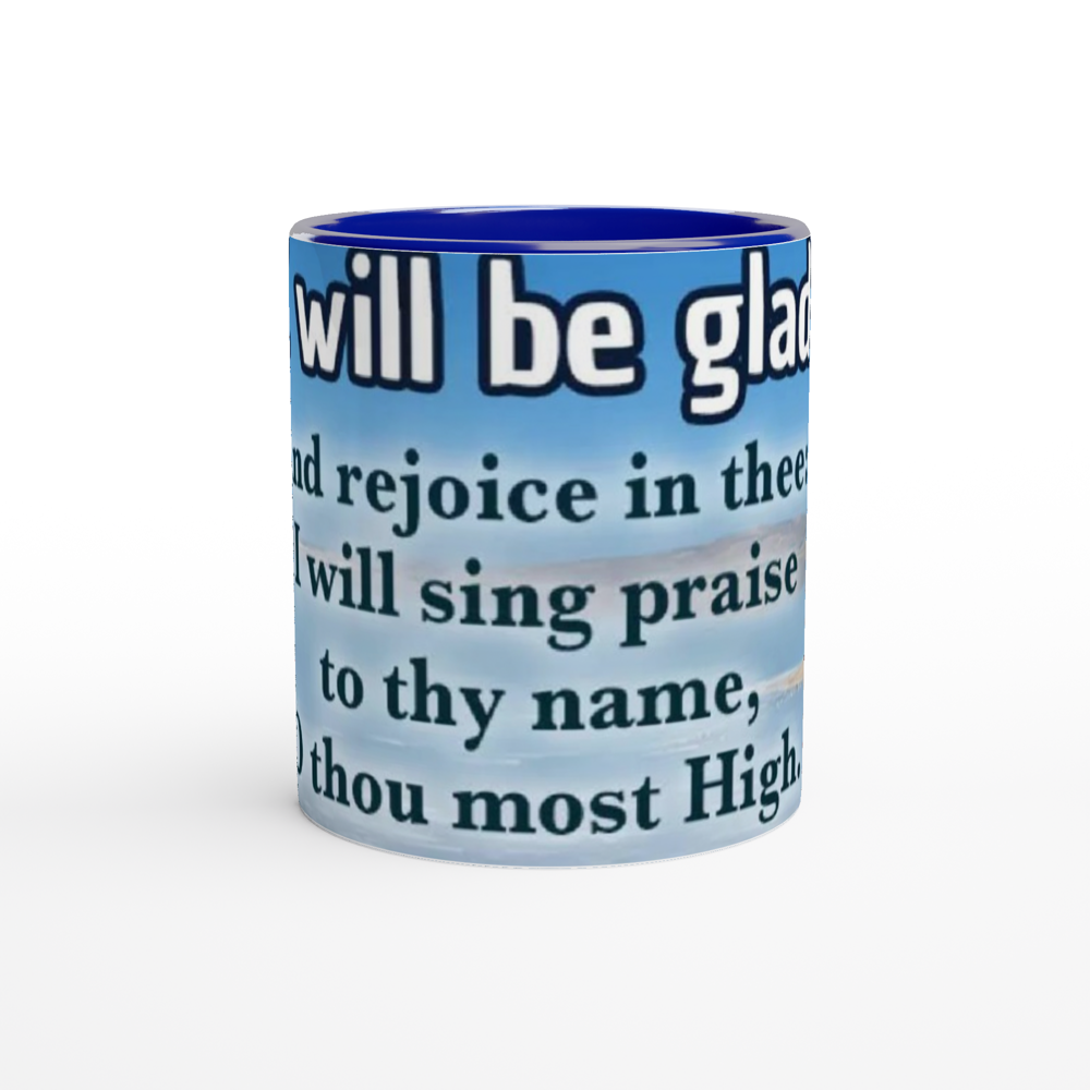 White 11oz Ceramic Mug with Color Inside
