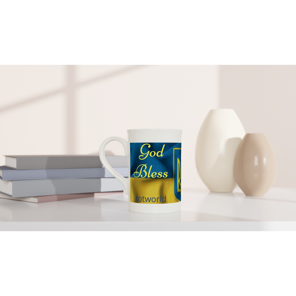 White 10oz Porcelain Slim Mug