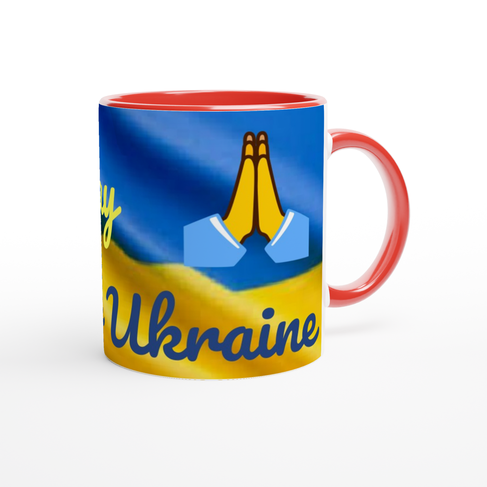 White 11oz Ceramic Mug with Color Inside