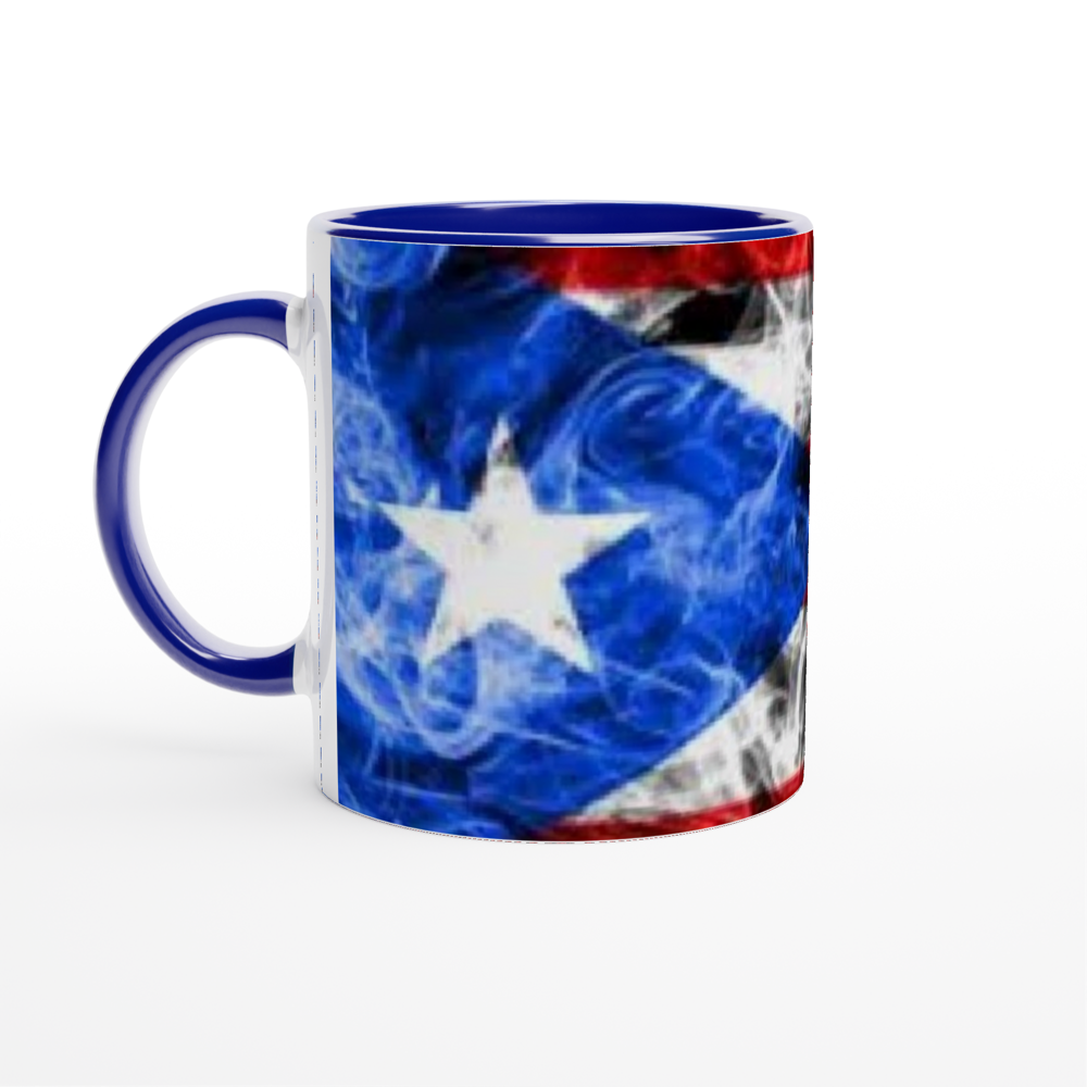 White 11oz Ceramic Mug with Color Inside