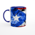 White 11oz Ceramic Mug with Color Inside