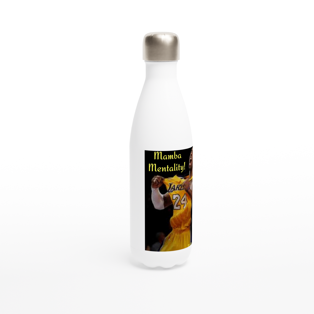 White 17oz Stainless Steel Water Bottle