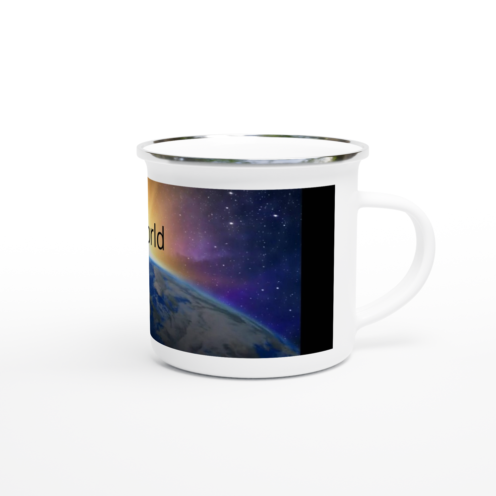 White 12oz Enamel Mug