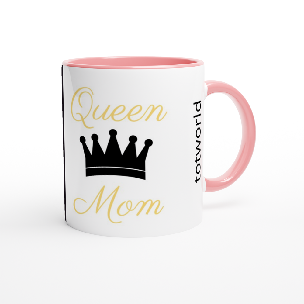 White 11oz Ceramic Mug with Color Inside