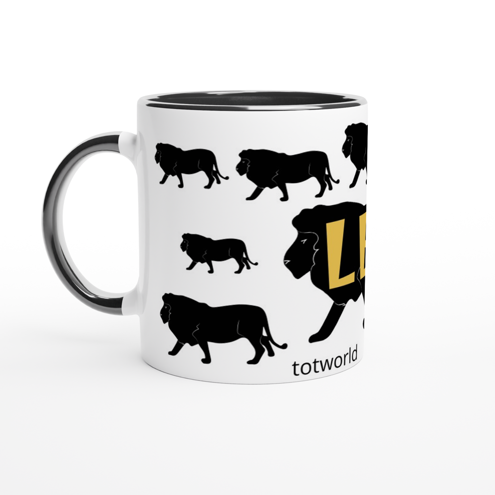 White 11oz Ceramic Mug with Color Inside