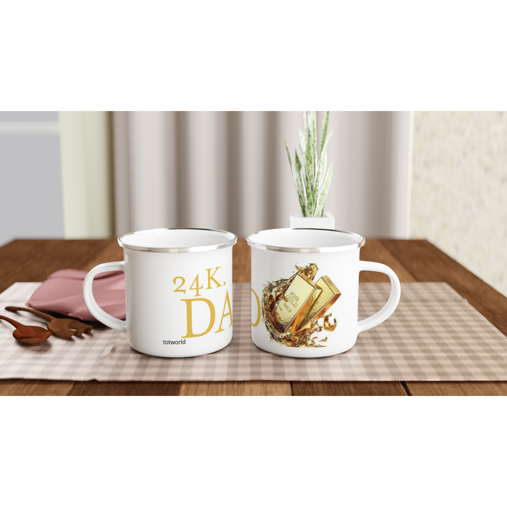 White 12oz Enamel Mug