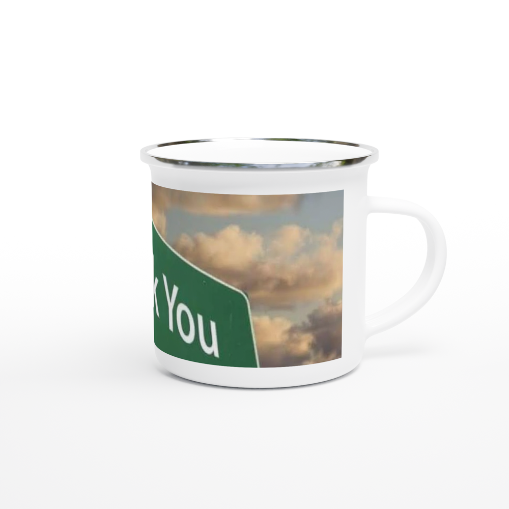 White 12oz Enamel Mug