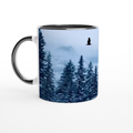 White 11oz Ceramic Mug with Color Inside