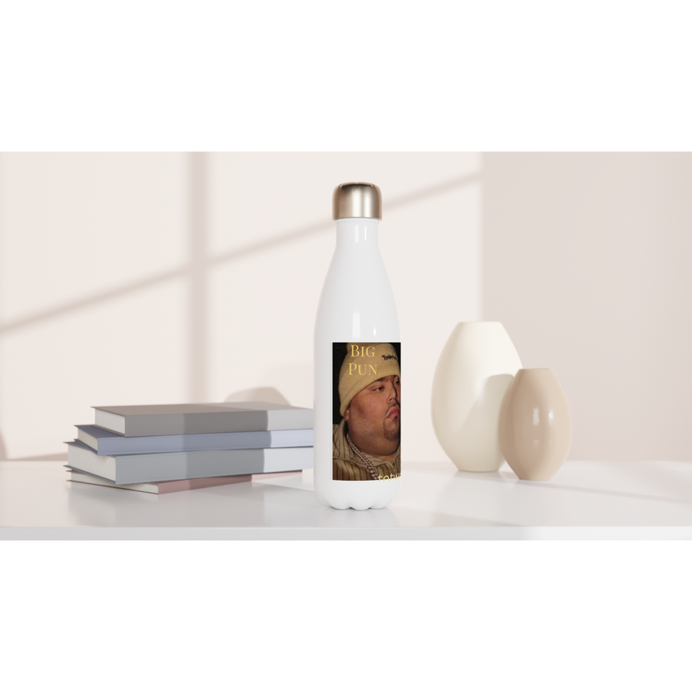 White 17oz Stainless Steel Water Bottle