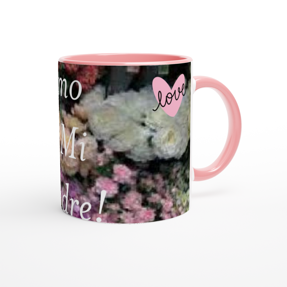 White 11oz Ceramic Mug with Color Inside