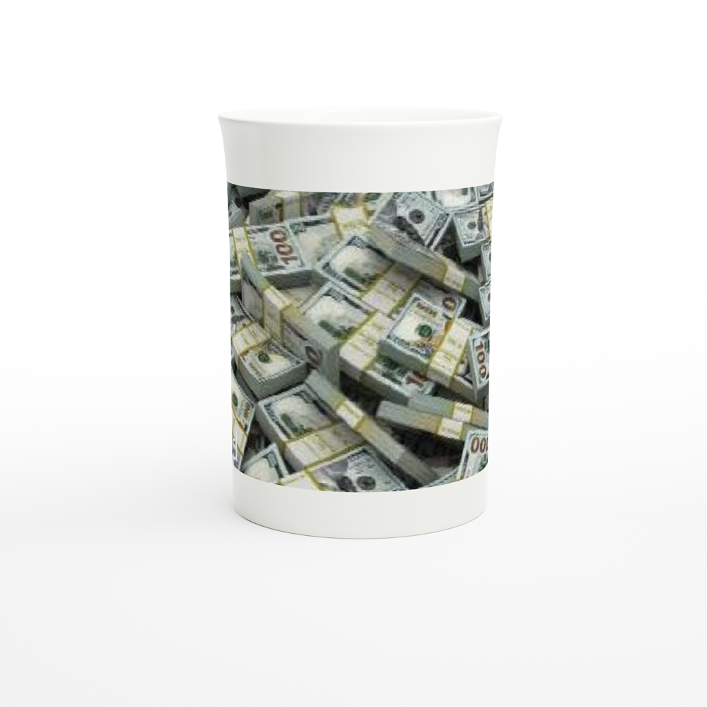 White 10oz Porcelain Slim Mug