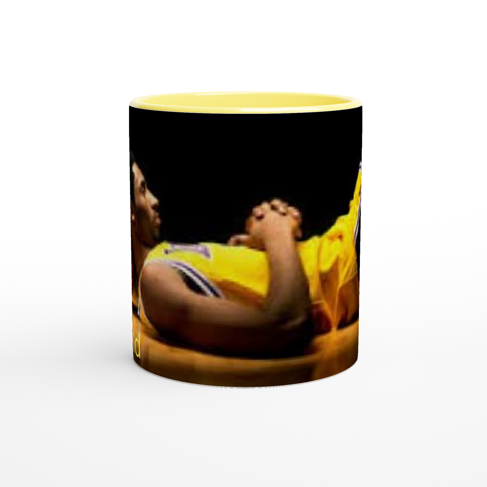White 11oz Ceramic Mug with Color Inside