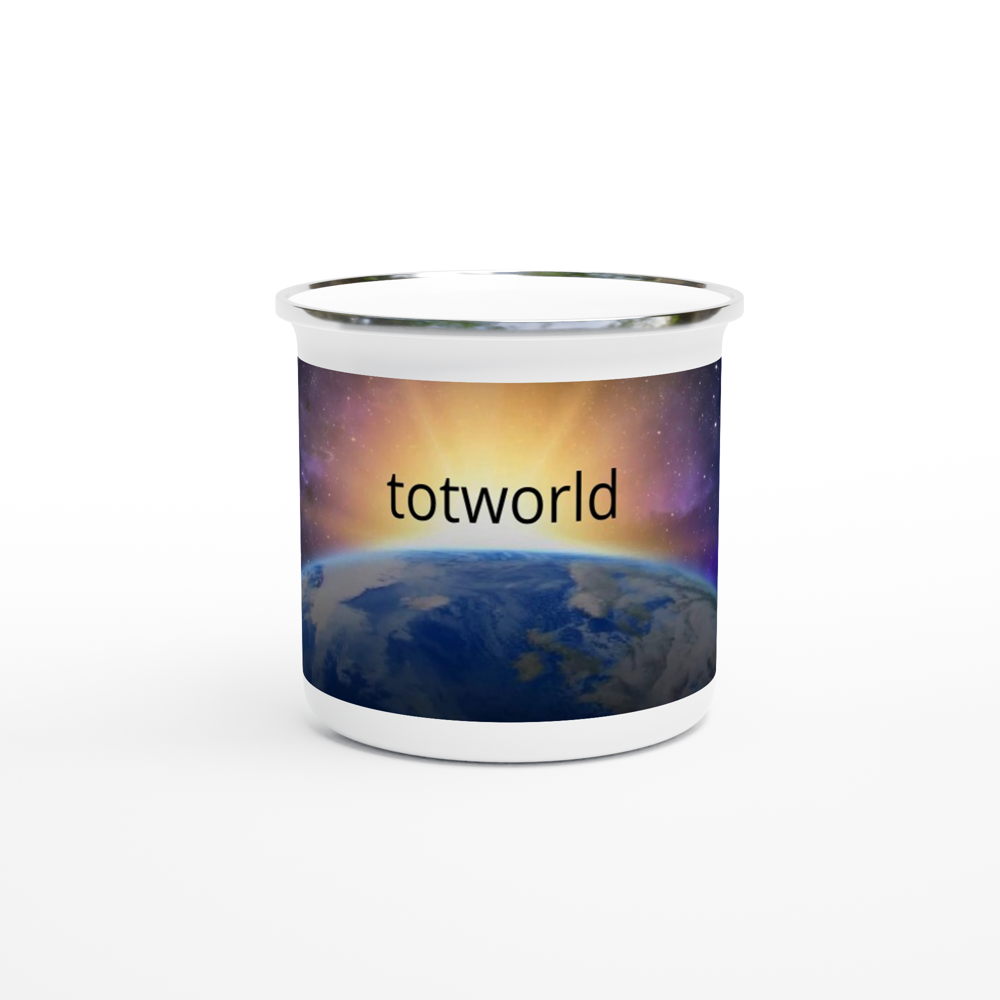 White 12oz Enamel Mug