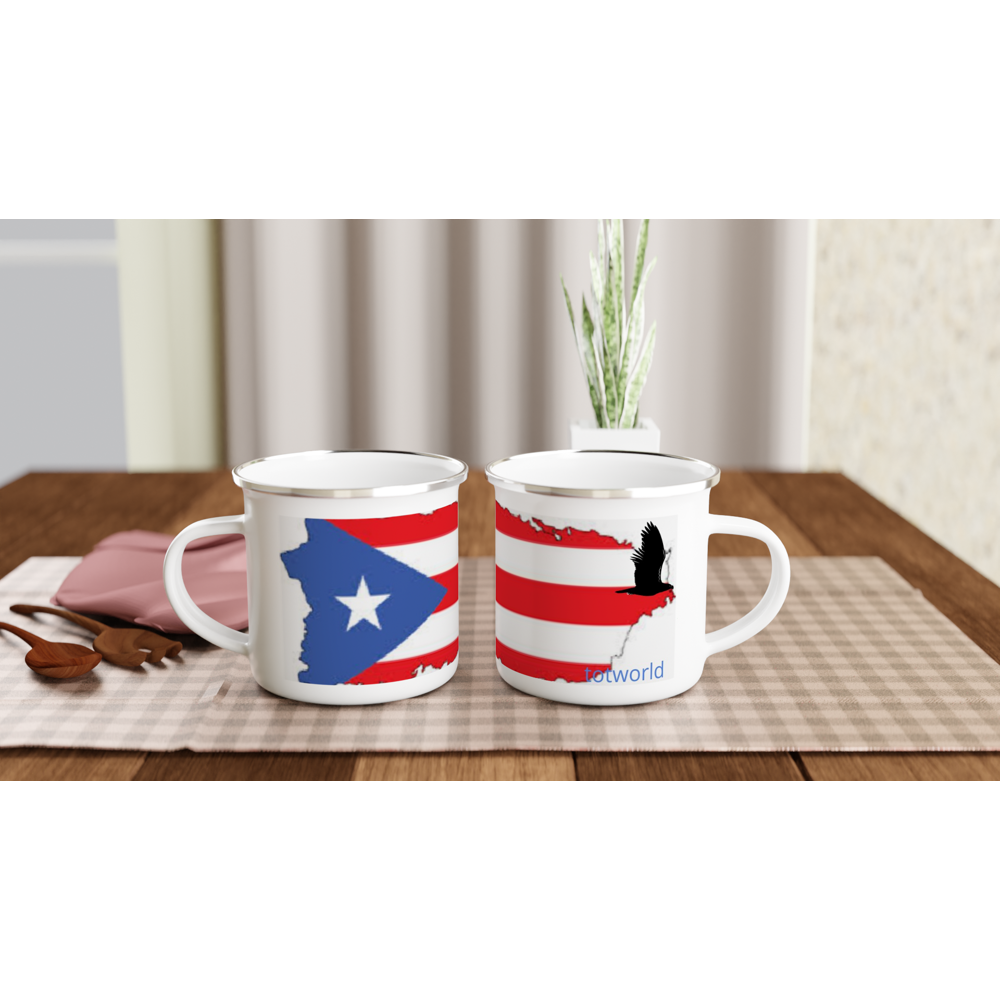 White 12oz Enamel Mug