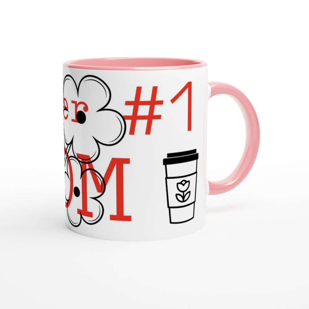 White 11oz Ceramic Mug with Color Inside