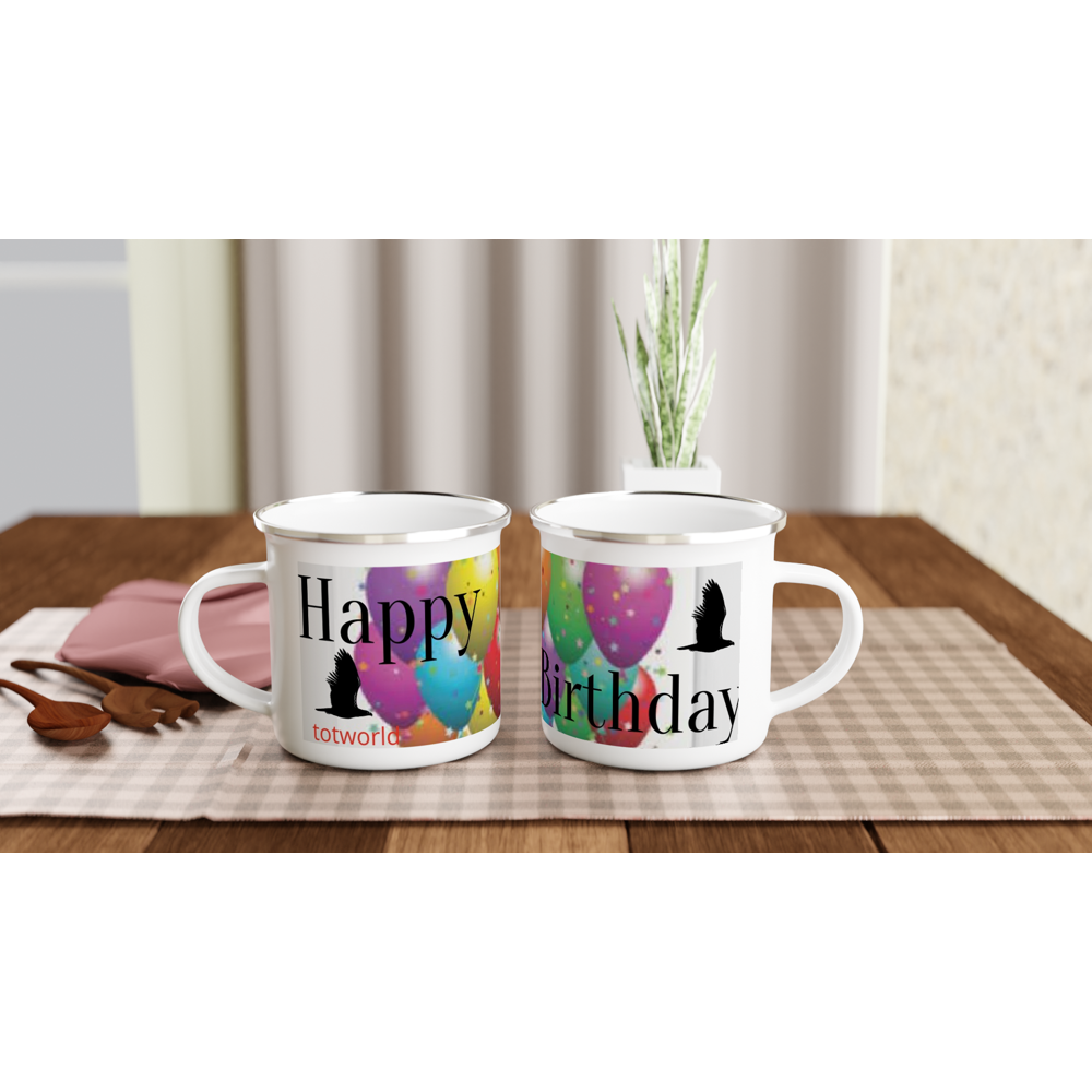 White 12oz Enamel Mug