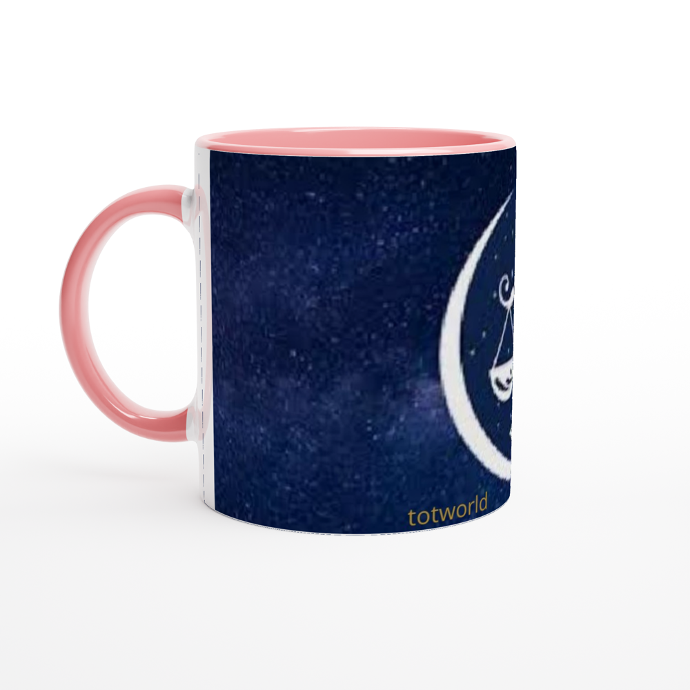 White 11oz Ceramic Mug with Color Inside
