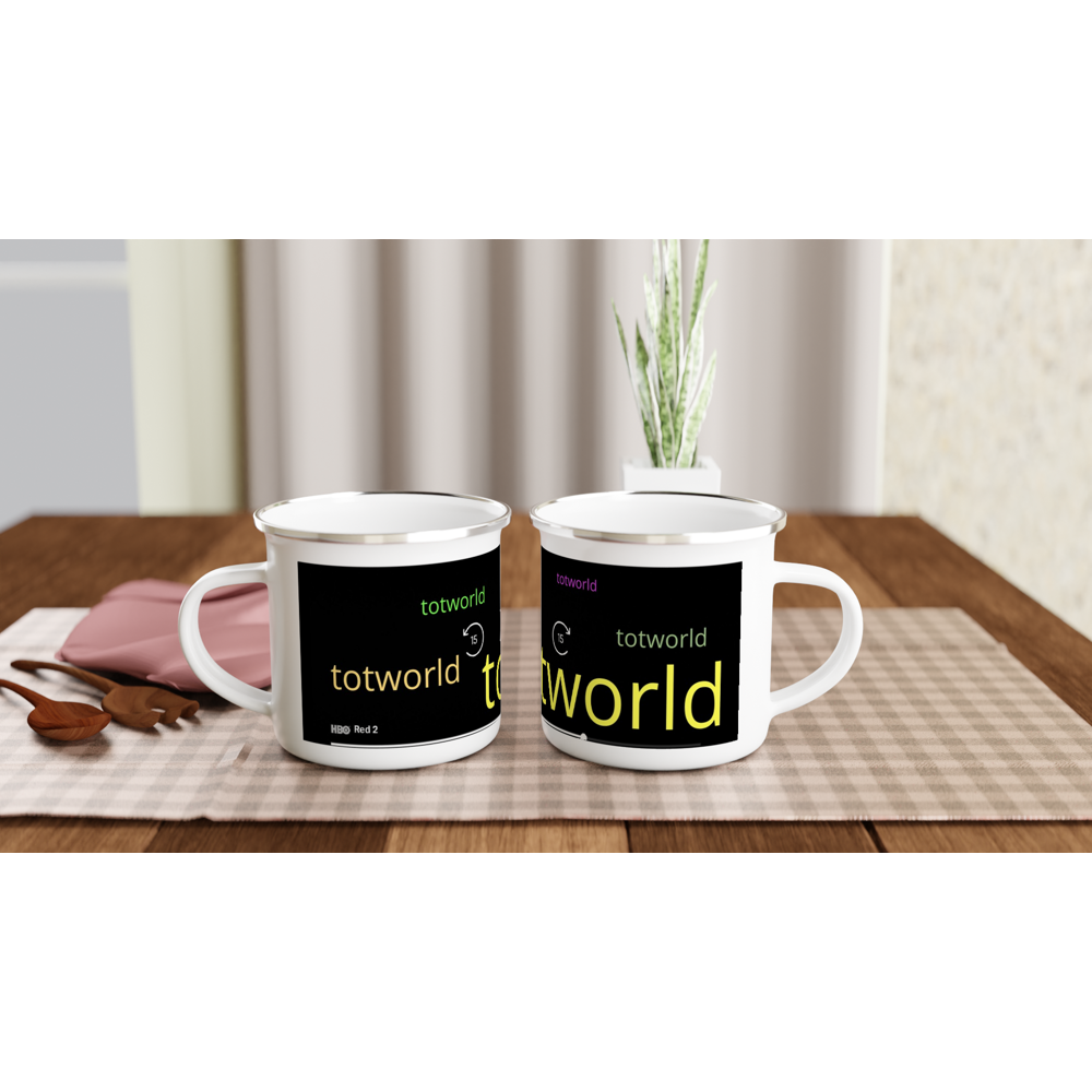 White 12oz Enamel Mug