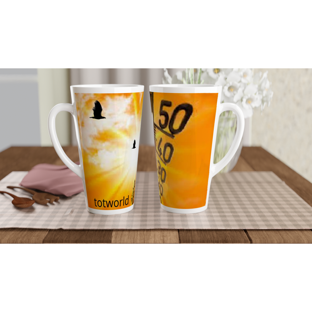 White Latte 17oz Ceramic Mug