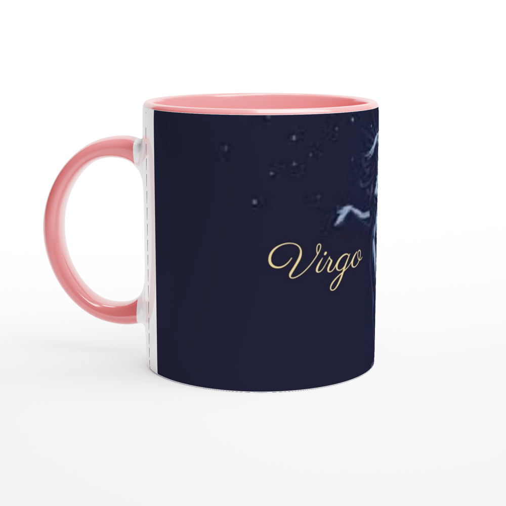 White 11oz Ceramic Mug with Color Inside