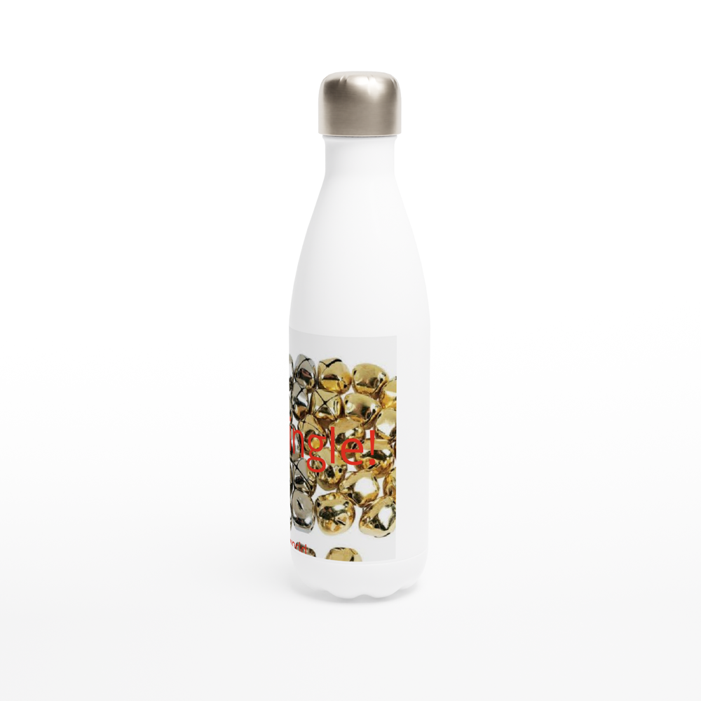 White 17oz Stainless Steel Water Bottle