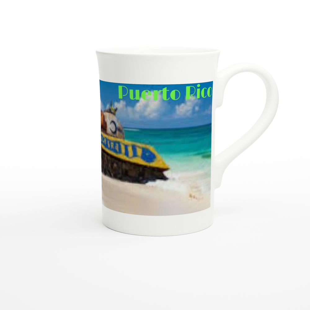 White 10oz Porcelain Slim Mug