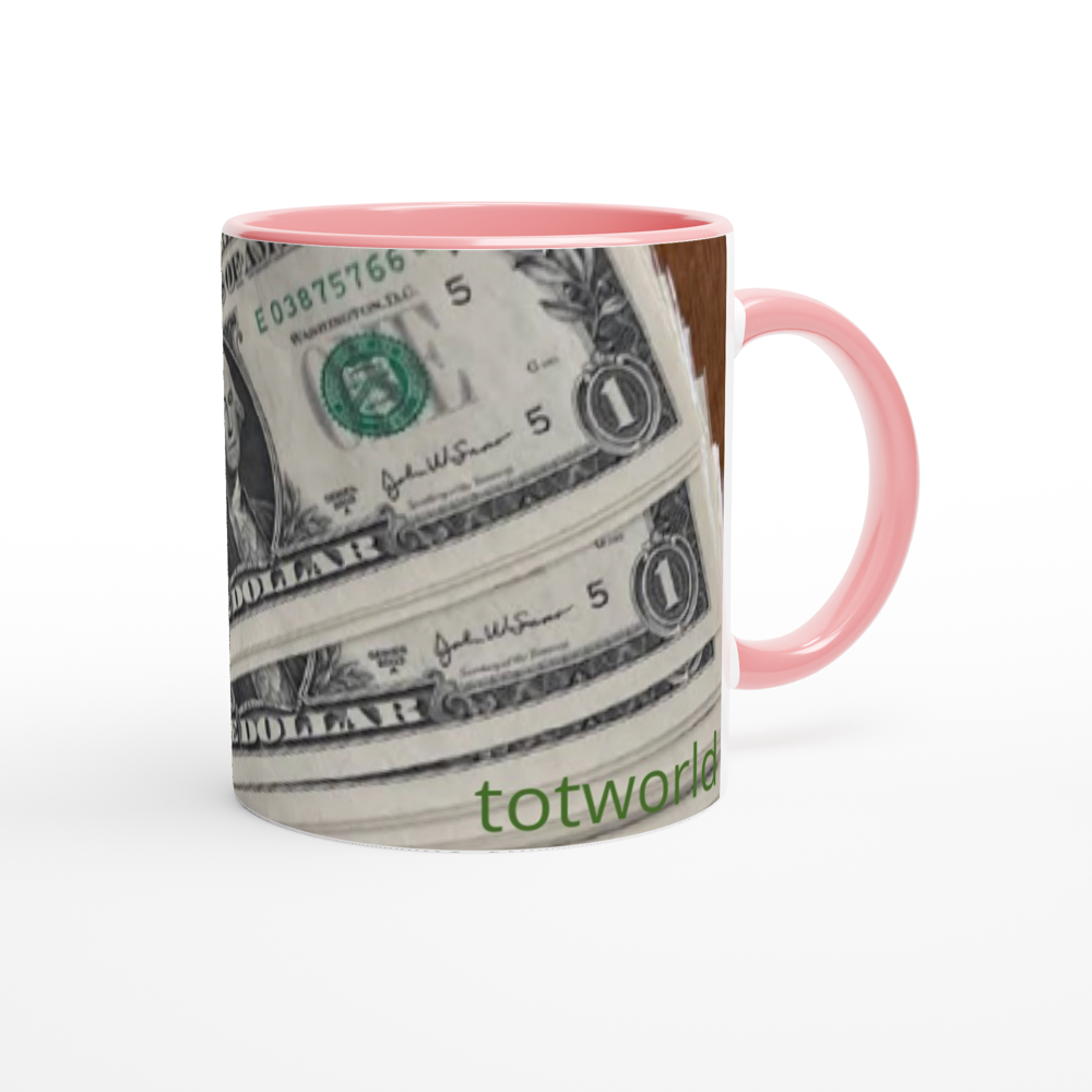White 11oz Ceramic Mug with Color Inside