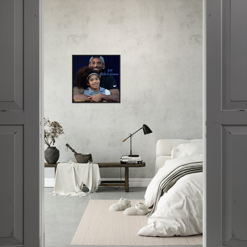Premium Semi-Glossy Paper Wooden Framed Poster