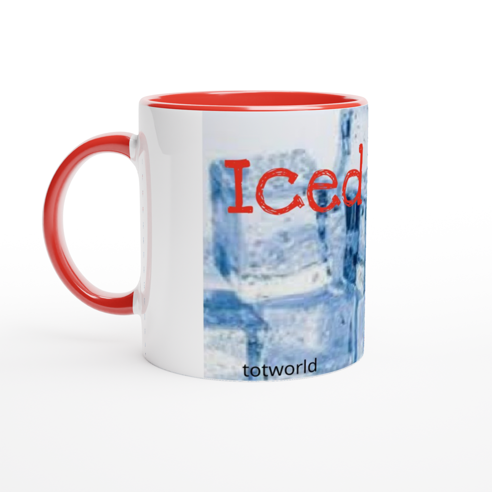 White 11oz Ceramic Mug with Color Inside