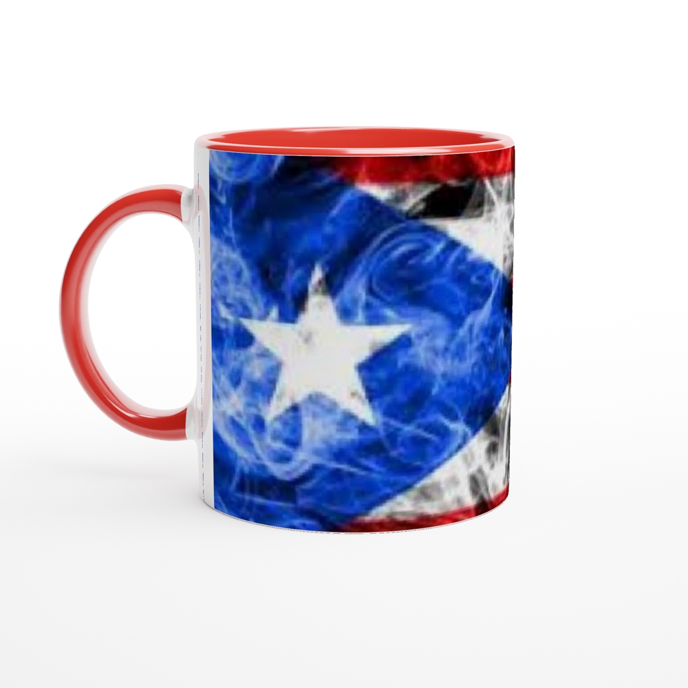 White 11oz Ceramic Mug with Color Inside