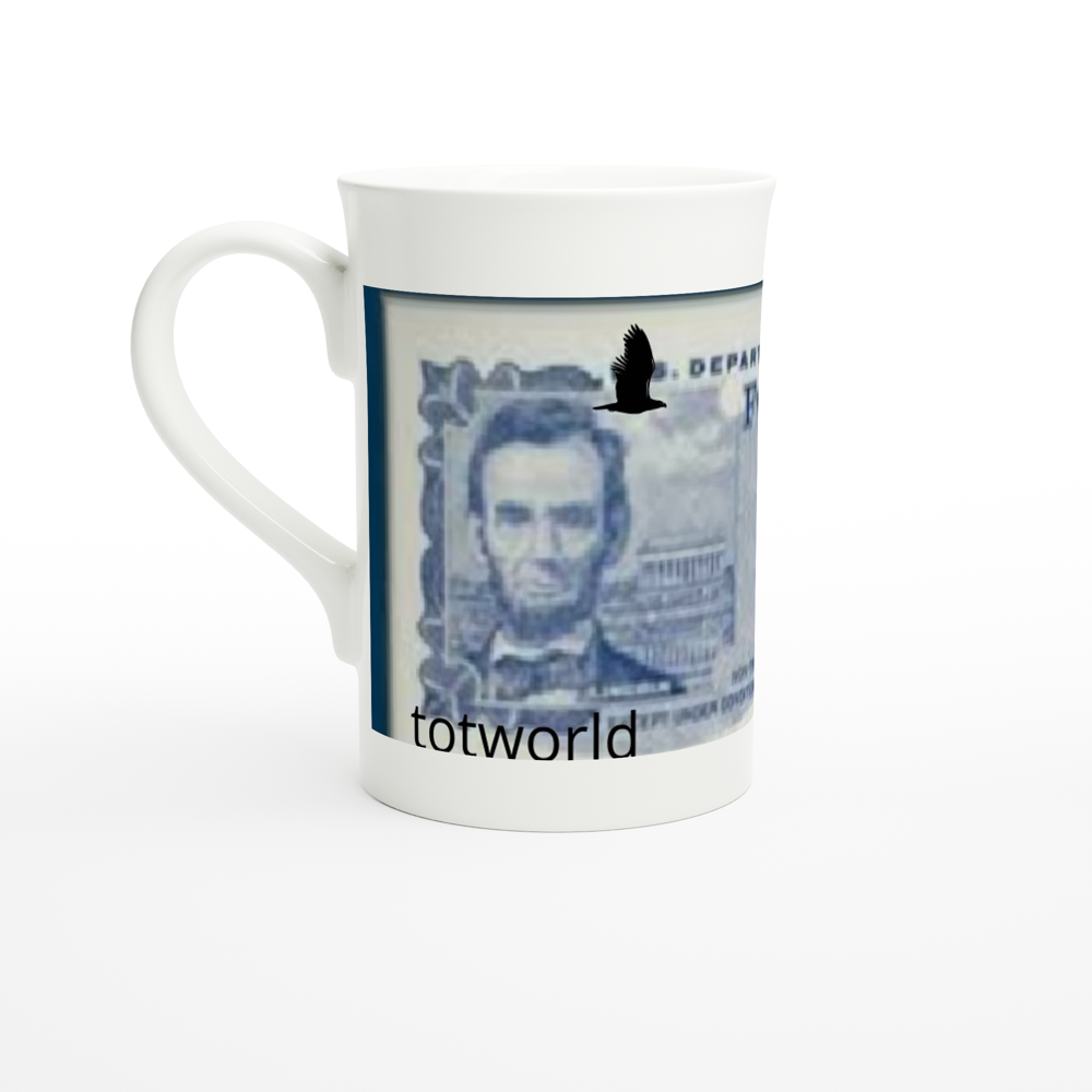 White 10oz Porcelain Slim Mug