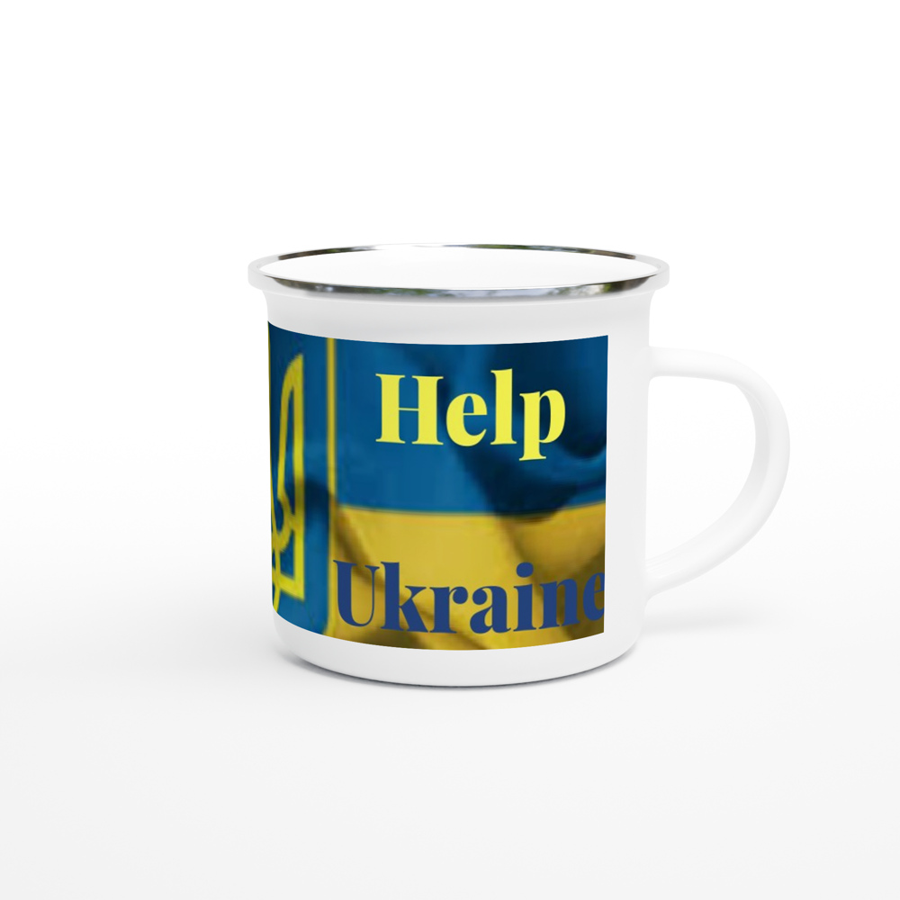 White 12oz Enamel Mug