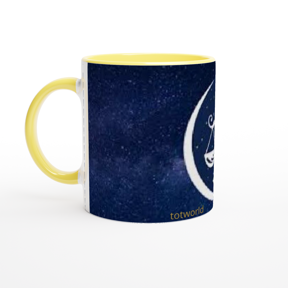 White 11oz Ceramic Mug with Color Inside