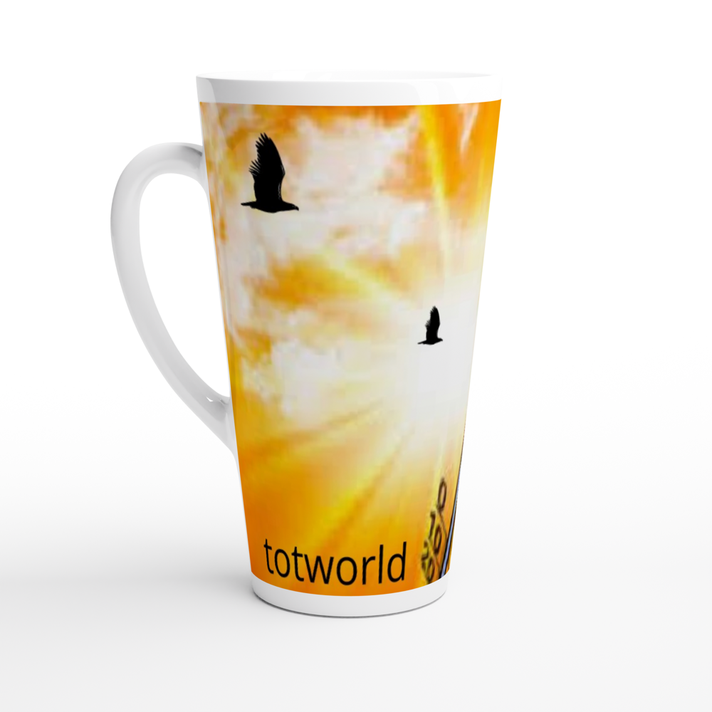 White Latte 17oz Ceramic Mug