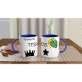 White 11oz Ceramic Mug with Color Inside